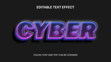 Siber wdiable metin efekti. Geleceksel metin efekti