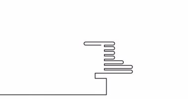 Self drawing line animation Love chat comment continuous one single line drawn concept video