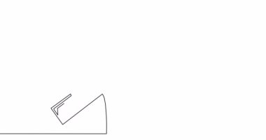 Self drawing line animation Human head and a wrench Mental health continuous one single line drawn concept video