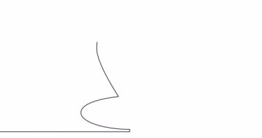 Kendi çizim hattı animasyonu Kalp konumu pin Charity organizasyonu sürekli tek bir çizgi çizilmiş konsept video