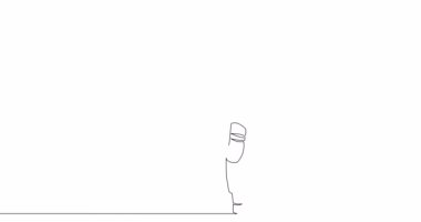 Kendi kendine çizim çizimi animasyon elektrikli saç kurutma makinesi ev aletleri. Elektronik saç üfleyici ev aletleri tek bir çizgi çizili konsept video