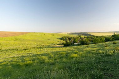 Yeşil alanlar - Bulgaristan 'ın kuzeyinde güzel kırsal alanlar