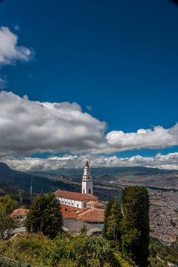 The Basilica Sanctuary of the Fallen Lord of Monserrate is a minor basilica of Catholic worship located at the top of the Monserrate hill, east of Bogota, which is consecrated under the invocation of the Fallen Lord of Monserrate. The basilica, inaug clipart