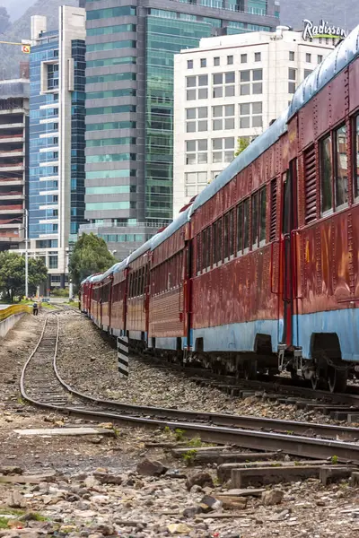 Usaquen tren istasyonu, La Sabana istasyonu ile Bogota 'nın geçen yılki ana karşılama merkezleriydi, rayları yoktu ve kuzeyde otlaklar vardı.