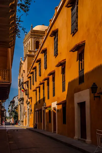 Santa Dominingo, CARTAGENA, COLOMBIA, 20 Şubat 2024. 16. yüzyılda Cartagena şehrinde kurulmuş bir manastır. Şehirdeki en önemli turizm merkezlerinden biridir..