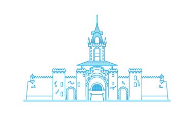 Ekvador 'daki Loja şehrine geçit. Bu Ekvador şehrinin mimari ve kültürel simgesidir..