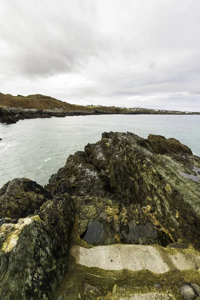 Anglesey North Coastal Path Galles Autunno Caduta Bull Bay Lontananza — Foto Stock