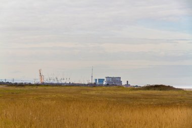 Hinkley Noktası Nükleer Santrali. Mesafe, manzara, telif alanı.