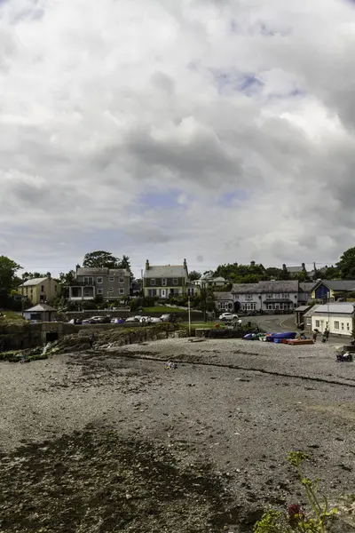 Moelfre 월레스 2022 인기있는 해변과 Moelfre Anglesey 웨일즈 초상화 상단에 — 스톡 사진