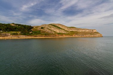 View of the headland The Great Orme, taken from the north. Llandudno, Conwy County, North Wales, UK, landscape, wide angle. clipart