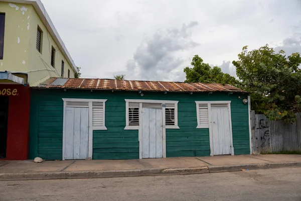 Pedernales Dominikanska Republiken Augusti 2022 Typiska Trähus Från Förra Århundradet — Stockfoto