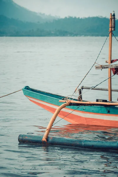Puerto Princesa Palawan Philipines Традиційні Човни Bangka Catamaran Бухті Палавані — стокове фото