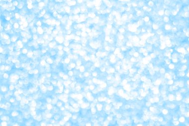 Soyut mavi bokeh arkaplan, bulanık parlaklıklar.