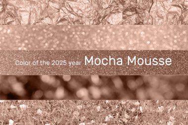 2025 renk arkaplan dokusu seti mocha mus. 2025 Yıllık Mocha Mousse 'un Rengi