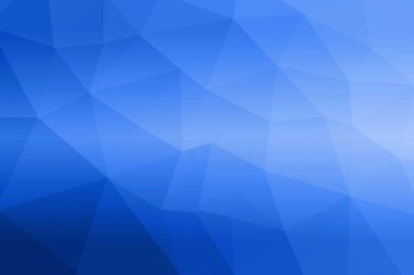 Dijital amaçlar için gradyan ve modeller içeren çokgen mavi arkaplan