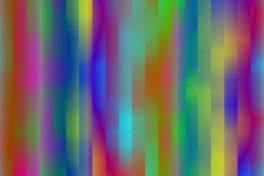 Çok renkli dikey çizgiler, değişen değişimlerle soyut bir enerji deseni oluşturur.