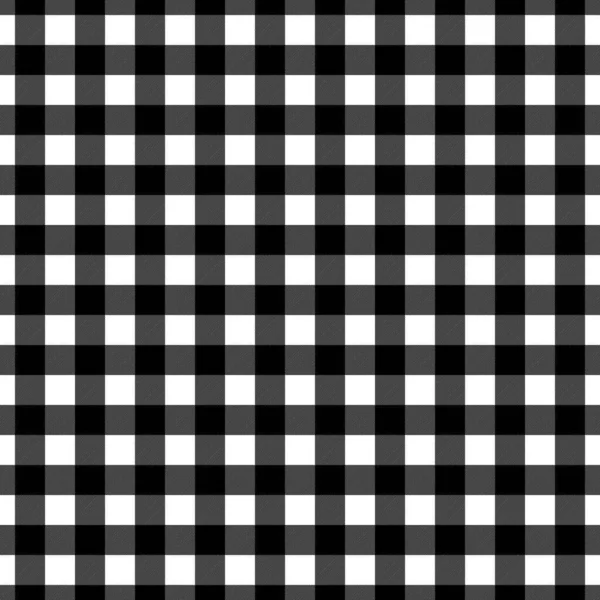 Modèle Gingham Noir Blanc Fond Sans Couture Couleurs Noir Blanc — Image vectorielle