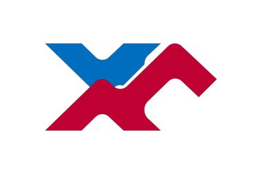 soyut renkli sembol ve beyaz arkaplanda izole edilmiş işaret