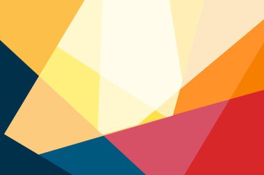 Farklı elementlere sahip sanatsal renkli bir çerçeve. soyut arkaplan sanatı stili parlak renkler, geometrik tasarım.