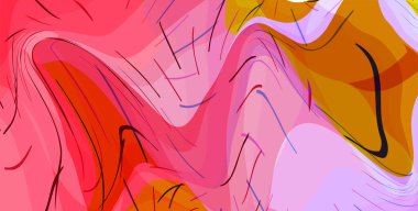 Abstract Modern colorful patterns. Hand drawn trendy illustrations. Colorful Creative collage seamless patterns.