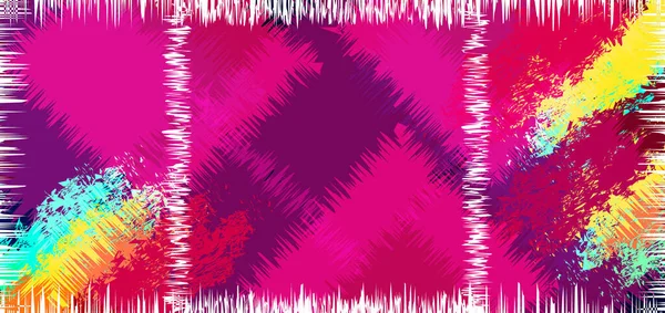 Abstract Modern Colorful Patterns Hand Drawn Trendy Illustrations Colorful Creative — Fotografia de Stock