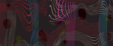 Moda tasarımı kapsıyor. Minimum geometrik şekiller tasarımı. Geleceksel desenler. 