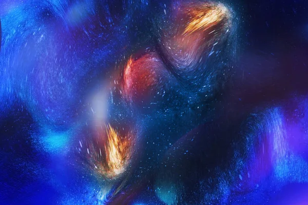 Зоряне Нічне Небо Космічного Фону Темне Небо Блакитний Молочний Шлях — стокове фото