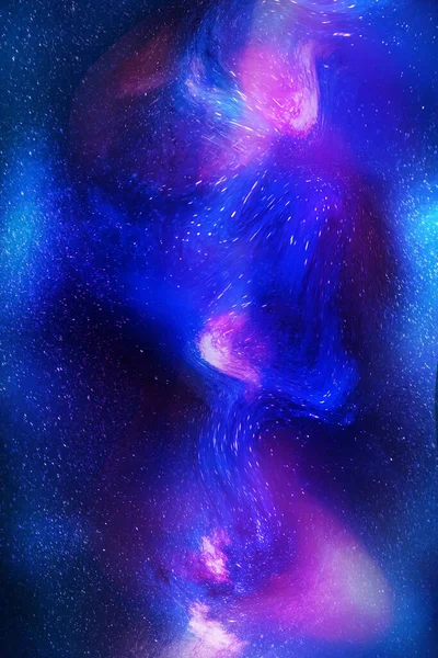 Fondo Espacial Estrellado Del Cielo Nocturno Vía Láctea Azul Cielo —  Fotos de Stock