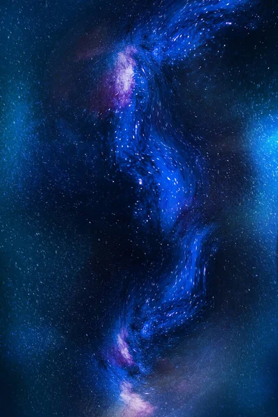 Зоряне Нічне Небо Космічного Фону Темне Небо Блакитний Молочний Шлях — стокове фото