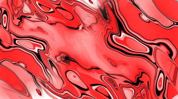 Abstrakte Rote Hintergrund Mit Einer Vielzahl Von Farbigen Formen Und — Stockfoto