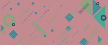 Soyut yaratıcı defter kapağı şablon tasarımı. Geometrik şablon arka planı, vektör soyut şekilleri ve çizgiler kapaklar, kataloglar, posterler tasarımı için sanat