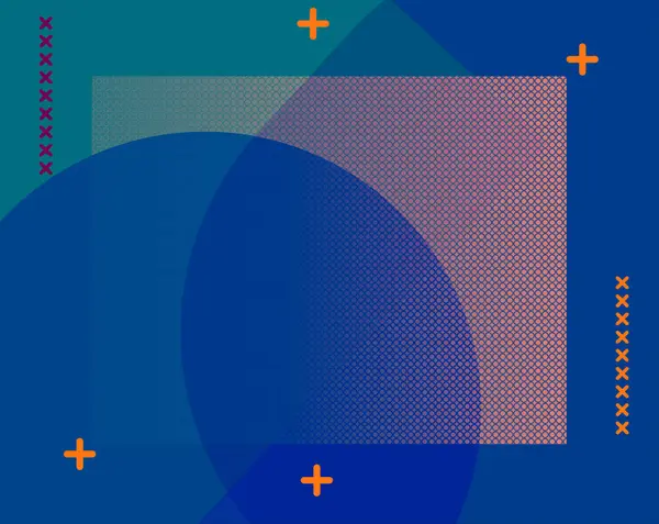 Dekoratif elementlerle soyut geometrik arkaplan. Tasarımınız için vektör illüstrasyonu.