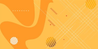 Soyut geometrik şekiller tasarım şablonu. Renkli Poster arka plan modern sanat tarzı. Tasarım ögeleri ve şekilleri arkaplan, yayın, broşür ve reklam için kullanılabilir, 