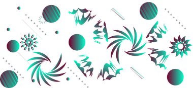 Soyut geometrik şekiller tasarım şablonu. Renkli Poster arka plan modern sanat tarzı. Tasarım ögeleri ve şekilleri arkaplan, yayın, broşür ve reklam için kullanılabilir, 