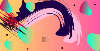 renkli geometrik şekiller arkaplan tasarımı