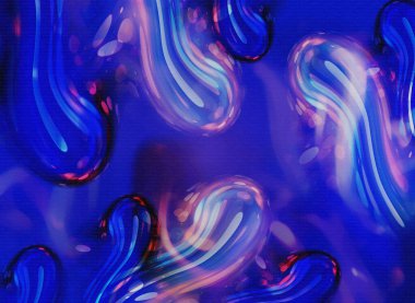 soyut mavi suluboya arkaplan dokusu bazı pürüzsüz çizgilerle