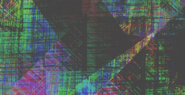 Renkli dinamik dalgaların bulanık arkaplanı olan soyut bir arkaplan. Dalga tasarımı için uygun tasarım