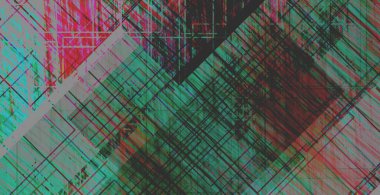 Renkli dinamik dalgaların bulanık arkaplanı olan soyut bir arkaplan. Dalga tasarımı için uygun tasarım