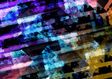 Renkli dinamik dalgaların bulanık arkaplanı olan soyut bir arkaplan. Dalga tasarımı için uygun tasarım