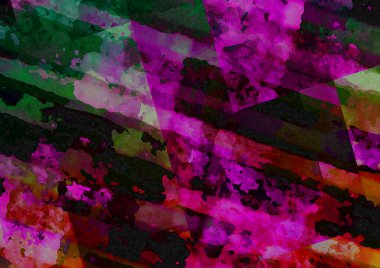 Renkli dinamik dalgaların bulanık arkaplanı olan soyut bir arkaplan. Dalga tasarımı için uygun tasarım