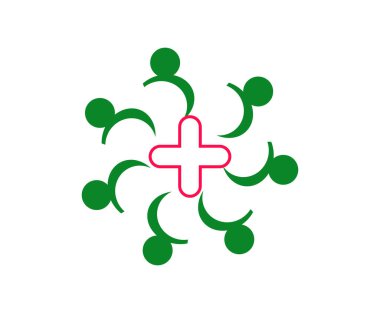 Sağlık logosu, tıbbi logo şablonu tasarımı
