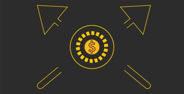 Dolar İşareti Hisse Senedi Çizimleri. Para Doları İşareti Arkaplan Vektörleri