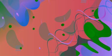 Tasarımınız için gradyan soyut dinamik şekiller arka planı