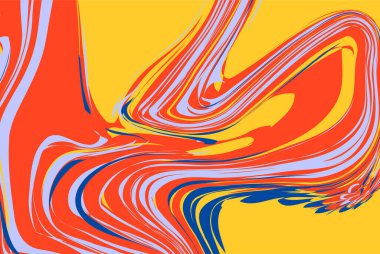 Soyut renkli poster arkaplanı. Retro duvar dekorasyonu, geometrik şekil. İç mimari, dekoratif, afiş, kapak, kart