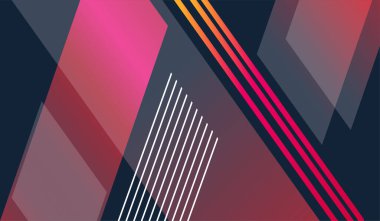 Çizgili soyut kırmızı arkaplan, vektör illüstrasyonu, 10 Pound