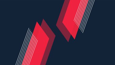 Çizgili soyut kırmızı arkaplan, vektör illüstrasyonu, 10 Pound