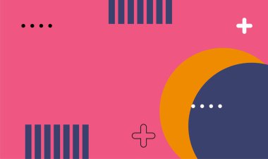 çok farklı renk ve şekillere sahip soyut renkli arkaplan.