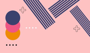 çok farklı renk ve şekillere sahip soyut renkli arkaplan.