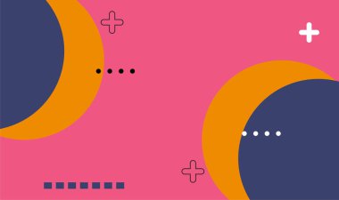 çok farklı renk ve şekillere sahip soyut renkli arkaplan.