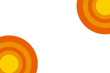 turuncu kırmızı daire derecelendirme renk düz arkaplan tasarımı